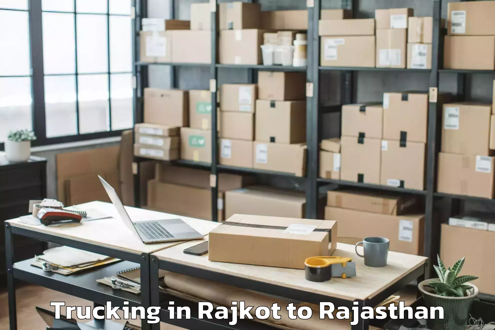 Book Rajkot to Hindaun Trucking